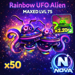 Tap Simulator - Rainbow UFO Alien – Max Level 75