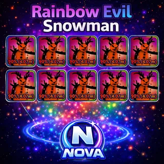 Tap Simulator - Rainbow Evil Snowmen - 10x