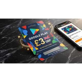 🌟 £3.00 GBP Google Play Gift Card (UK) – Instant Code Delivery 🌟