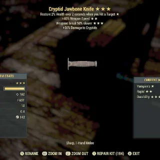 Criptyd JOWBONE KNIFE