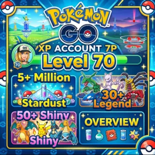 pokemon go acc lvl 70