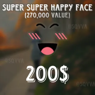 LIMITEDS - SSHF! 🌙 - SUPER SUPER HAPPY FACE CLEAN / SAFE (📋🔍 CHECK DESC BEFORE BUYING)