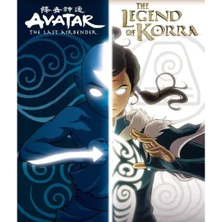 Avatar: The Last Airbender + The Legend of Korra The Complete Series Bundle - HD DIGITAL CODE