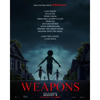 Weapons (2025) - 4K UHD DIGITAL CODE