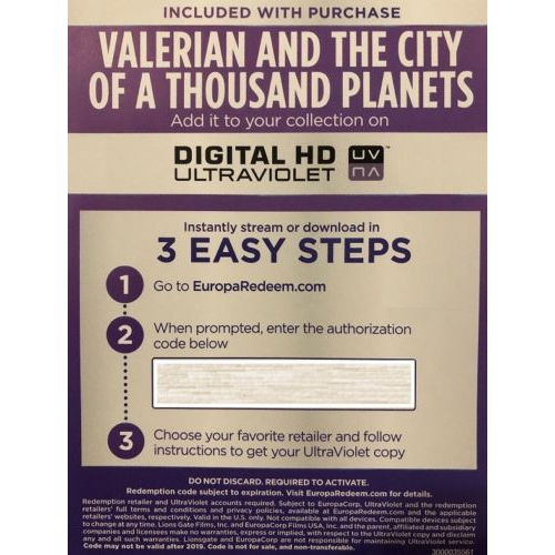 Valerian And The City Of A Thousand Planets Digital Hd Movie - code for roblox centuries