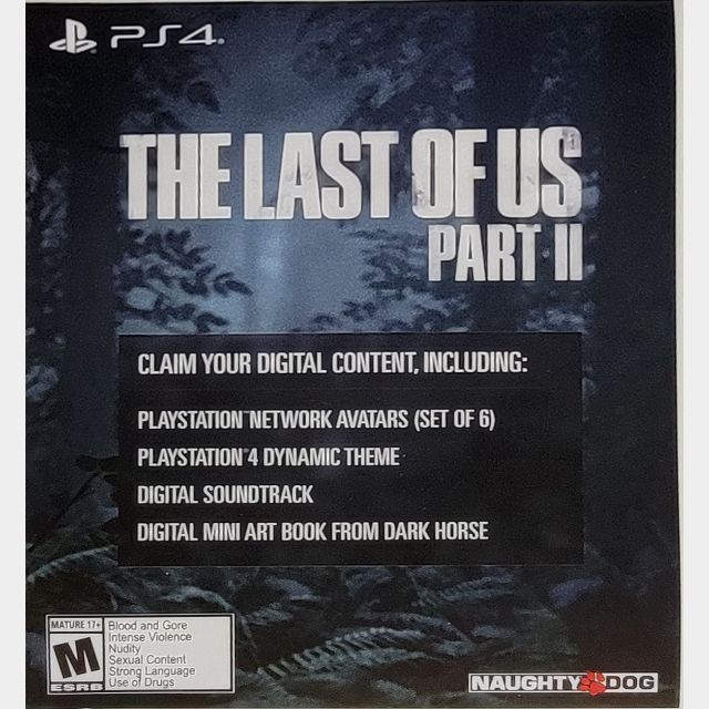 the last of us part 2 ps5 digital code