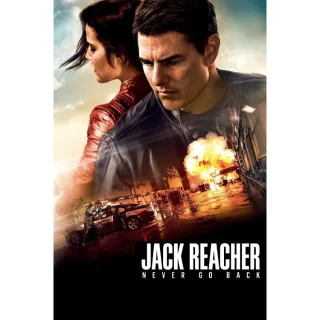 Jack Reacher: Never Go Back Digital HD Movie Code VUDU