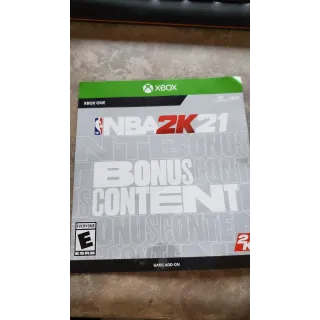 NBA 2K21 Bonus Content XBOX ONE