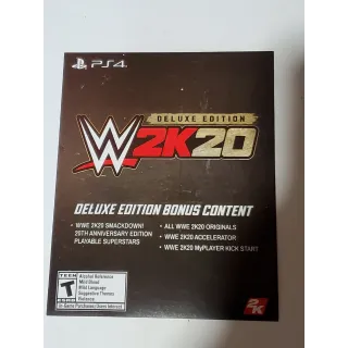 W2K20 Deluxe Edition Bonus Content WWE PS4 Playstation 4