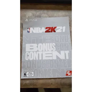 NBA 2K21 Bonus Content PS4