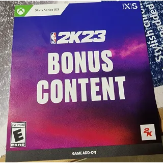 NBA 2K23 Bonus Content for XBOX SERIES X