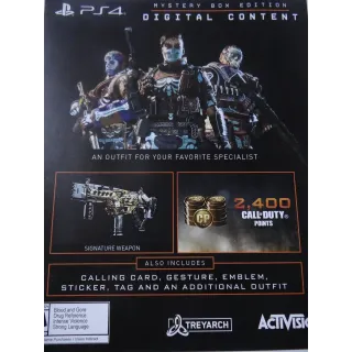 Call of Duty: Black Ops 4 Mystery Box code PS4