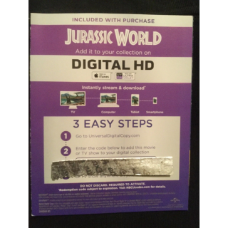 Jurassic World Digital Hd Movie Code Digital Movies Gameflip - jurassic park theme roblox code