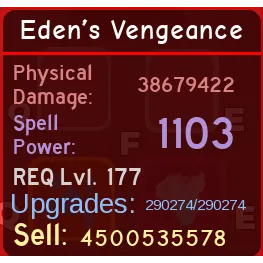 Eden's vengeance - DQR