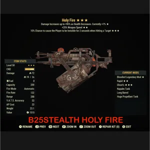 B25 STEALTH HOLY FIRE