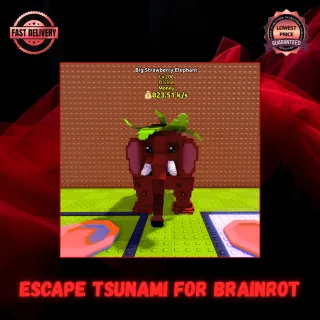 X5 Big Strawberry Elephant | Escape Tsunami for Brainrot