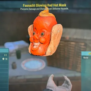 Glowing Red Hot Mask