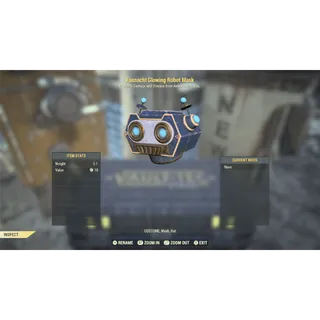 Glowing Robot Mask