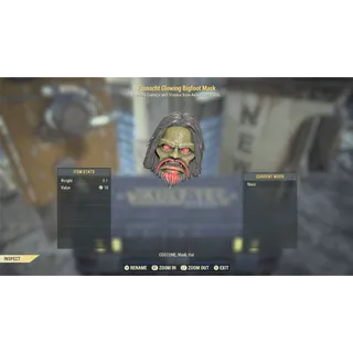 Glowing Bigfoot Mask