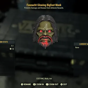 Glowing Bigfoot Mask
