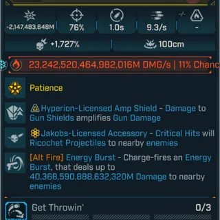 Borderlands 4 Modded Infinite Damage Pistol 