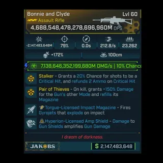 Borderlands 4 Modded Infinite Damage Assault Rile  