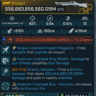 Borderlands 4 Modded Infinite Damage Shotgun