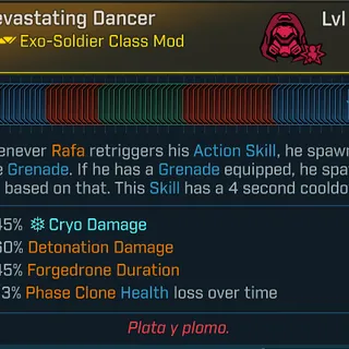 Max Skill Tree Modded Rafa Class mod (Level 50/Level 1)