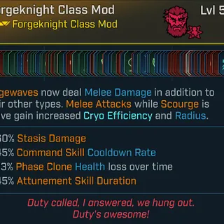 Max Skill Tree Modded Amon Class mod (Level 50/Level 1)