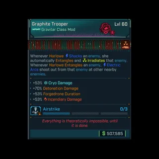 Max Skill Tree Modded Harlow Class mod (Level 60/50/Level 1)