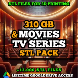 Movies & TV Series STL Pack of 3D Printing Files +310 GB of STL Files Organized, Categorized, and with Pictures.