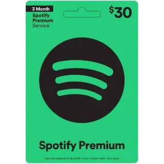 Spotify Premium Gift Card $30