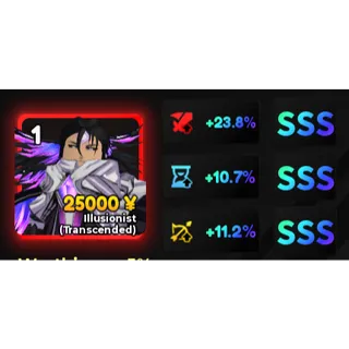 Aizen(Illusionist) - Anime Adventures - High % Full SSS - Instant Delivery - Fast reply - Trusted 