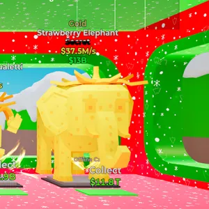 Gold Strawberry elephant