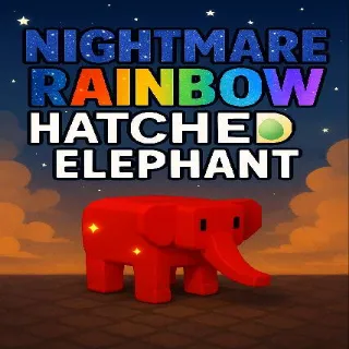Rainbow Hatched Elephant