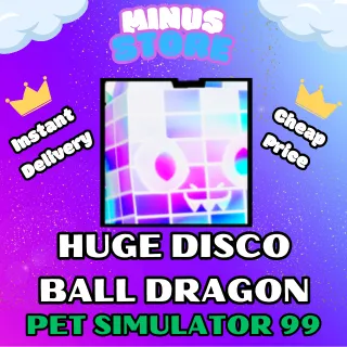 HUGE DISCO BALL DRAGON