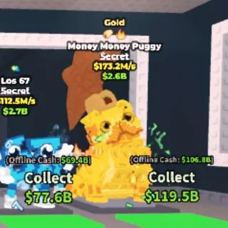 Money Money Puggy (Gold)