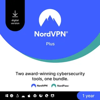 ACTIVATION KEY 1-Year, NordVPN Plus, 10 Devices, Premium VPN Software