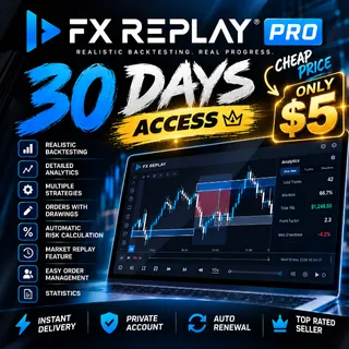 FX Replay Pro 30 Days 🔑 | Private Access | Cheap Price | Instant Delivery (Fxreplay)