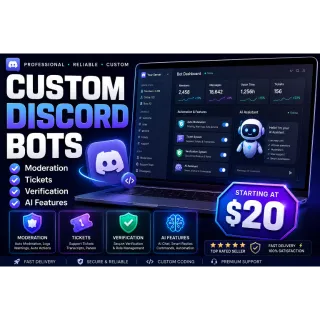 ✅ Custom Discord Bot Development