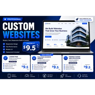 I will design and code a clean, modern fullstack website or landing page for you