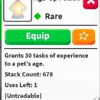600+ Age Up Potions