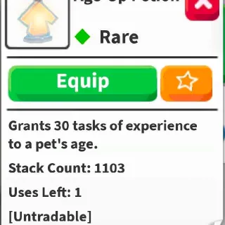 1000+ Age Up Potion Acc!