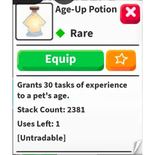 2k+ Age Up Potion Acc!