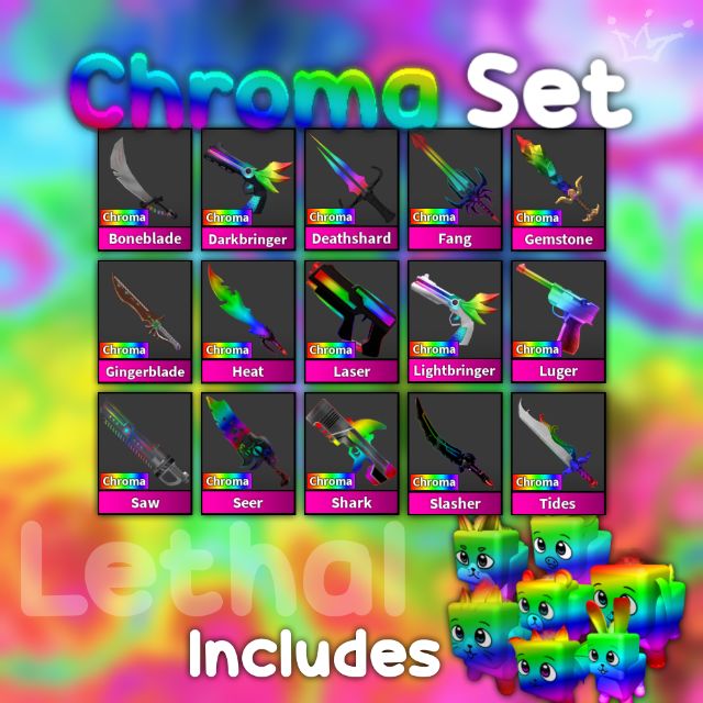 Bundle X5 Mm2 Chroma Sets Game Items Gameflip