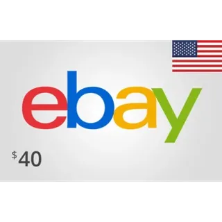 eBay $40 Gift Card - For USA Accounts Only - Instant!