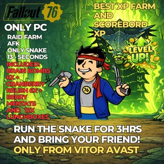 FALLOUT 76 – RAID RUN SERVICE 3 hours - SNAKE only - ONLY PC 