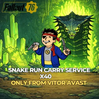 FALLOUT 76 – RAID RUN SERVICE 40x - SNAKE ONLY