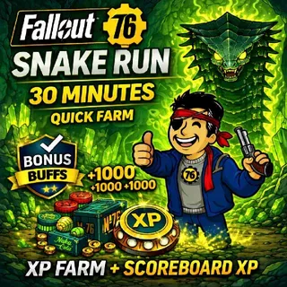Fallout 76 Snake Run 30 Minutes | Quick XP Farm | PC