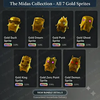 7 GOLD SPRITES - FAST DELIVERY